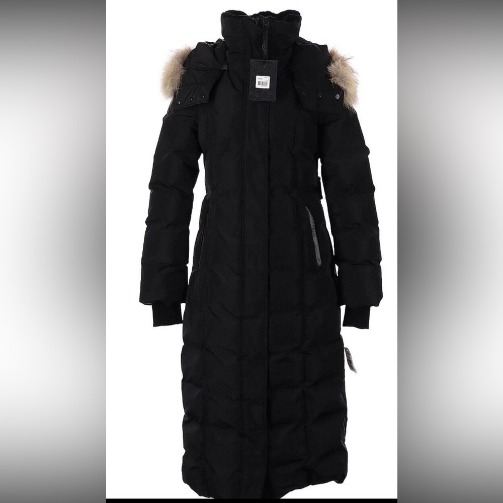 Mackage Jada Black Puffer Jacket with Fur